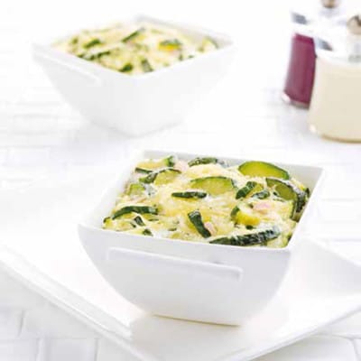 Gegratineerde courgettes